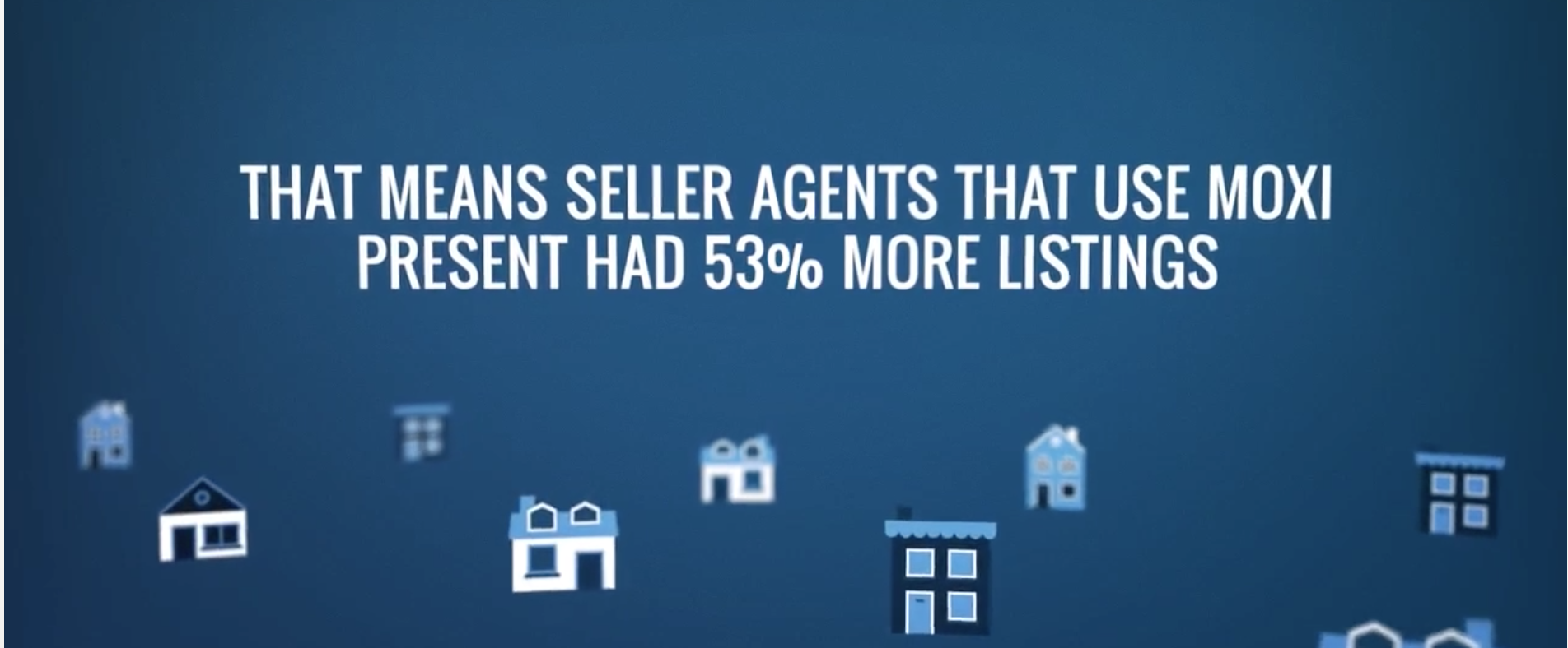 seller agents had 53% more listings with Moxi Present in 2016