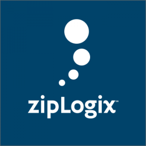 MoxiWorks partner, ZipLogix blue and white logo