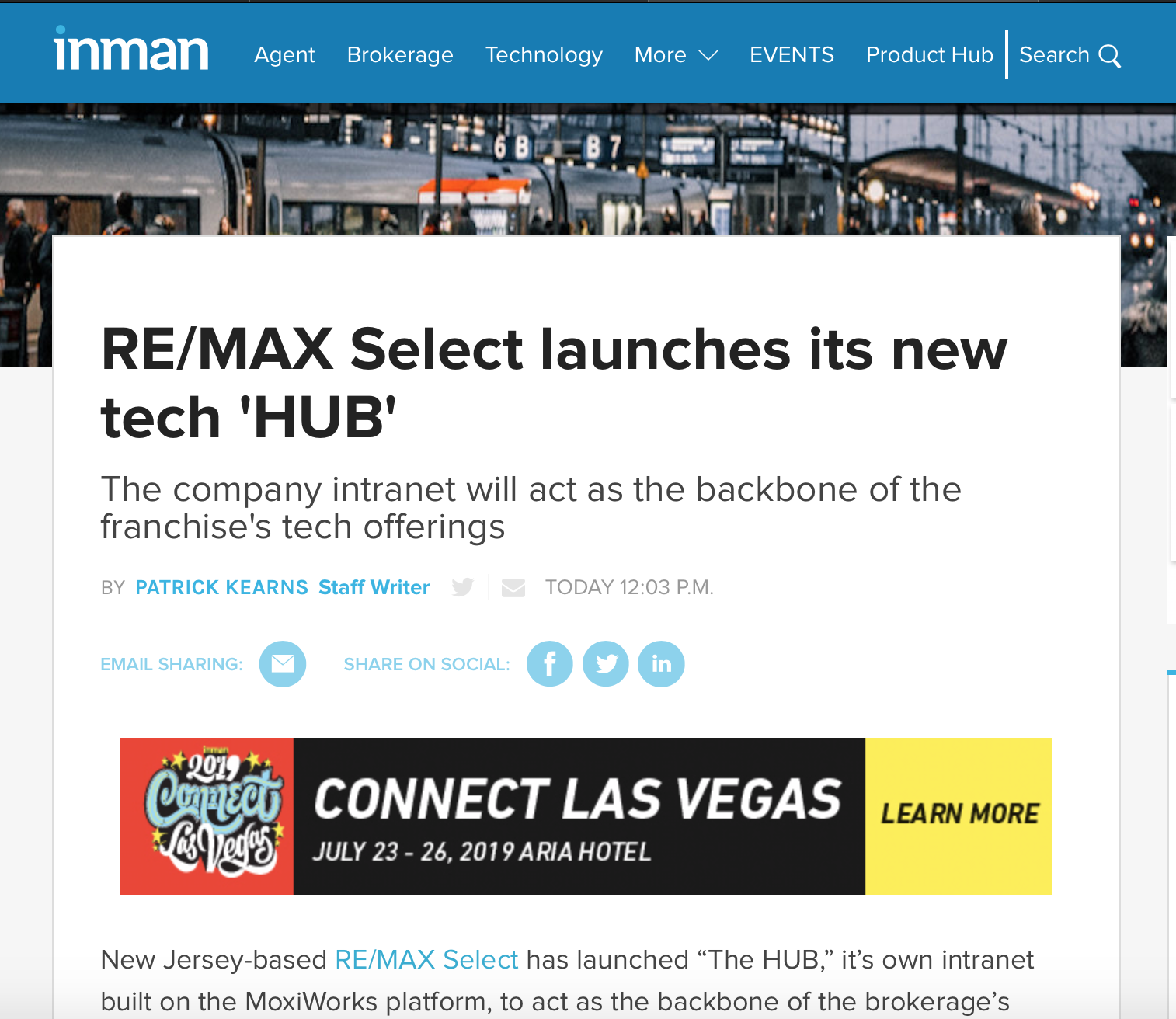 MoxiWorks and RE/MAX Select Hub news article image