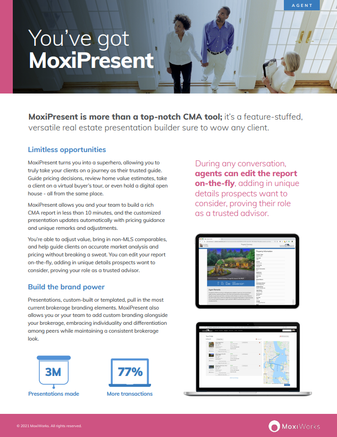 MoxiPresent Flyer For Agents